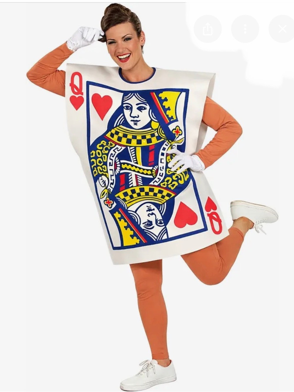 NWOT Queen of Hearts Card Tunic Halloween Costume